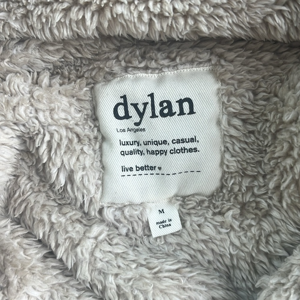 Dylan Los Angeles Cozy Sherpa Fleece Pullover 1/2 Zip Medium - Picture 9 of 9